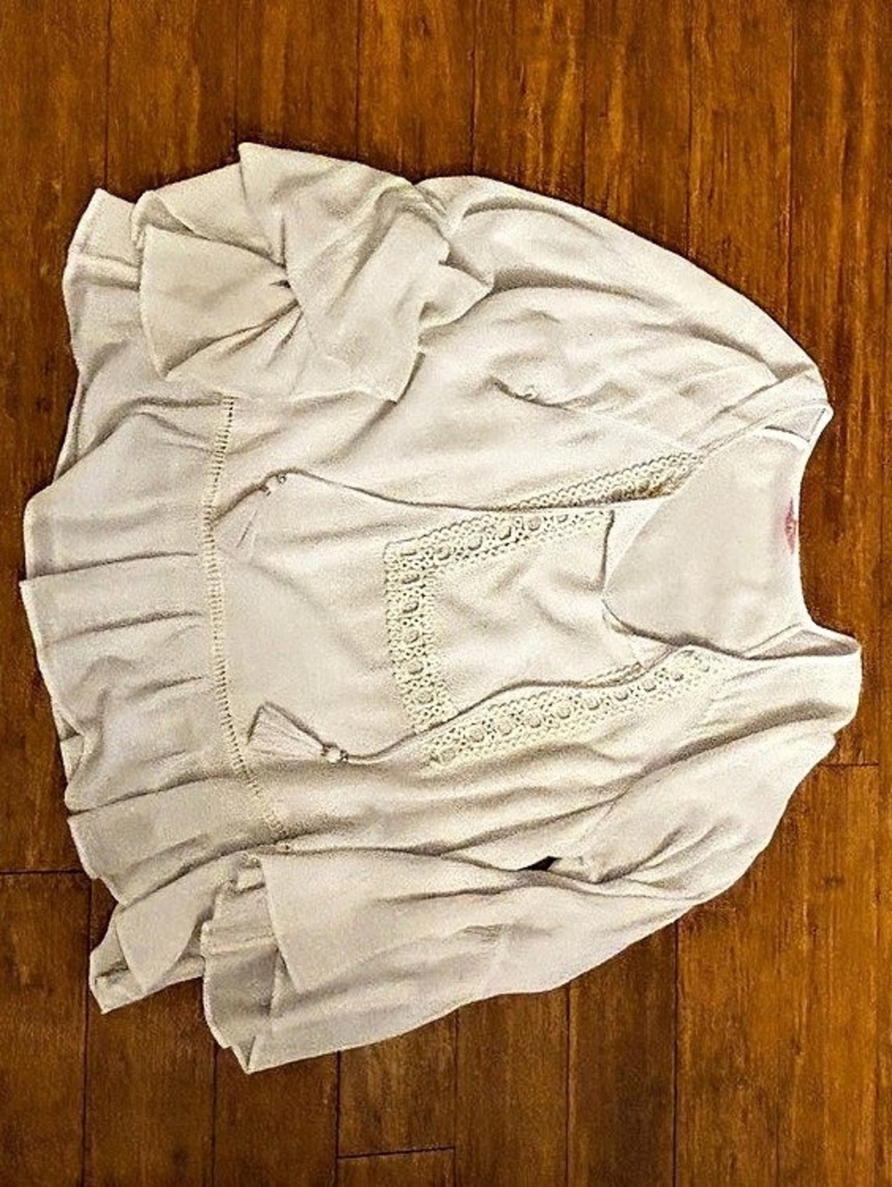 Lilly Pulitzer Lace Trim Tunic beach cover up in White Size large